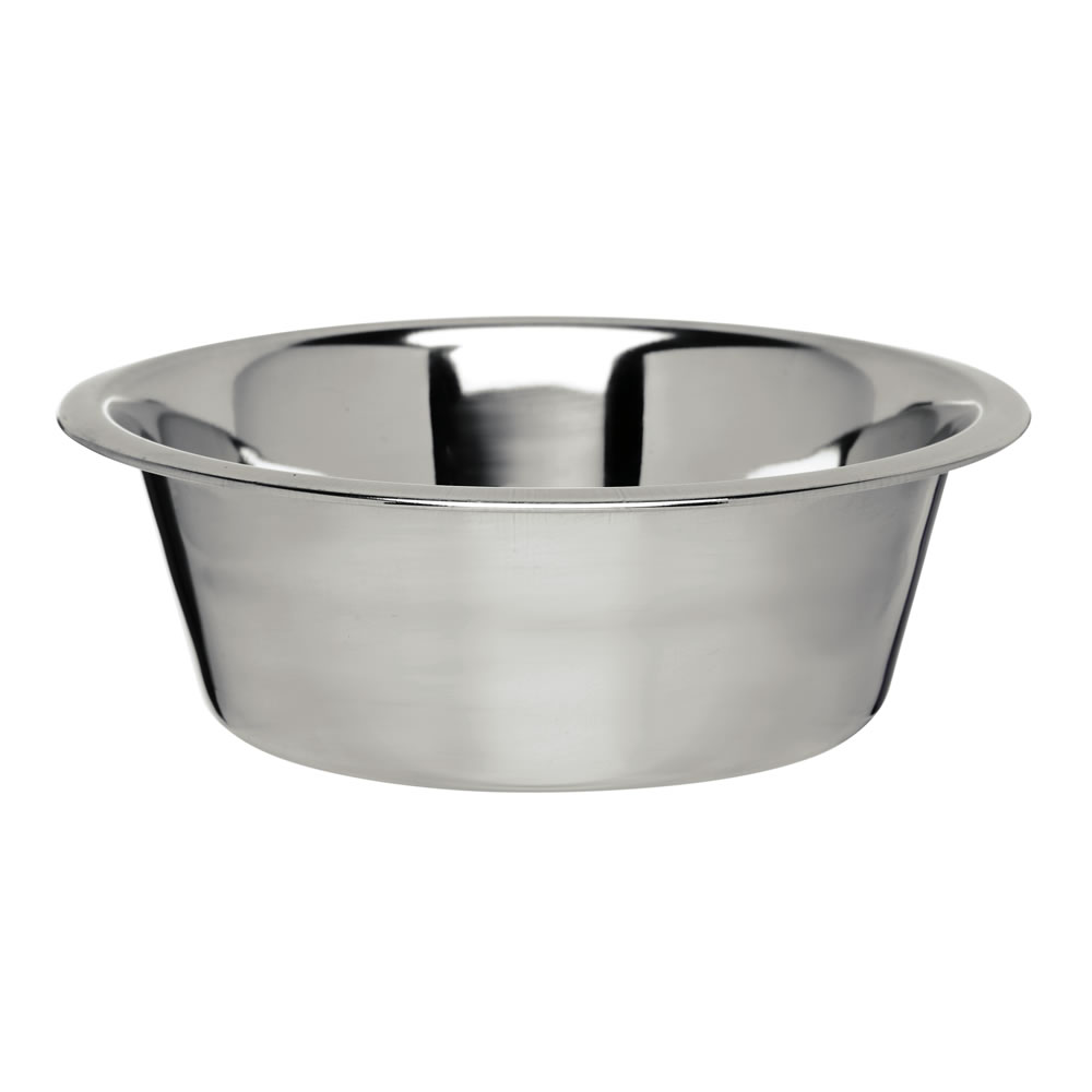 Wilko Medium Stainless Steel Dog Bowl 